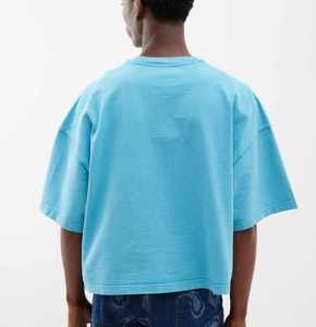 เสื้อยืดฮิปฮอปโอเวอร์ไซส์แบบพรีเมี่ยม100% ผ้าฝ้ายเฮฟวี่เวทดีไซน์ว่างเปล่าคุณภาพสูงพร้อมตัวเลือกโลโก้ที่กำหนดเอง - Product Image 6