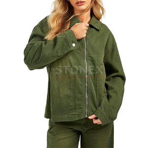 100% Cotton Women <b>Jackets</b> Breathable Trendy Fashionable <b>Customized</b> Stylish <b>Jackets</b> for Sale - Product Image 1