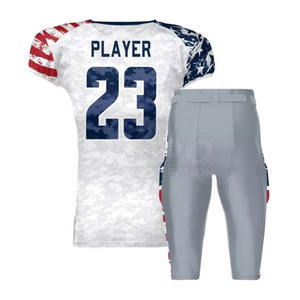 Uniformes de fútbol americano transpirables de talla grande para hombre de alta calidad hechos a medida de poliéster - Product Image 2