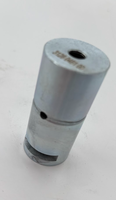 Atcovi 3128048100 Arbre pivotant en acier usiné de précision robuste, plaqué zinc/nickel, avec trou de lubrification intégré, haute résistance au cisaillement