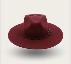 Chapeaux d'Oklahoma faits à la main, chapeau Fedora à bord plat en laine bolivienne, unisexe, quatre saisons, décontracté, fabriqué au Mexique - Product Image 1