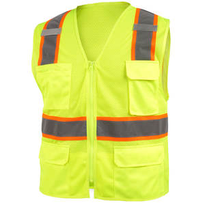 Chaleco reflectante de alta visibilidad, ropa de construcción de carreteras de tráfico, uniforme de seguridad, chaleco de seguridad Reflector para Unisex - Product Image 1