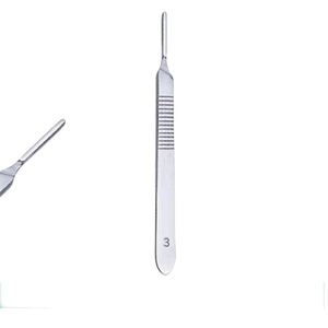 Mango de Bisturí de Acero Inoxidable de Alta Calidad, 135 mm, 5 1/4 pulgadas 3 Instrumentos Dentales Reutilizables No Estériles, Manuales, con Certificación CE - Product Image 3