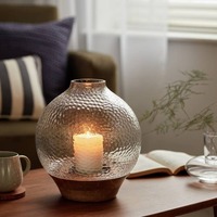 Porte-bougie et support en bois de luxe faits à la main pour la décoration de la maison Noël et Pâques