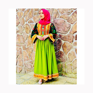 Étnico afgano Kuchi vestido hecho a mano Tribal tradicional bordado mujeres vestido afgano tamaño largo en multicolor para vestido Pashtun - Product Image 2