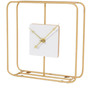 Reloj decorativo de aluminio de venta caliente, reloj despertador de mesa, reloj de sincronización Premium de lujo moderno, reloj de mesa de diseño Vintage - Product Image 3