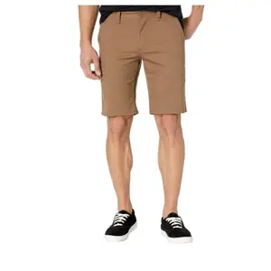 Chino Poches courtes Taille élastique Short de golf Bermuda Pantalon homme classique sergé devant plat solide Chino Pant Fit Export From BD