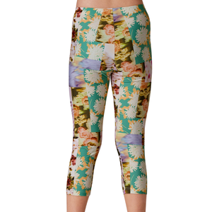 Leggings de yoga pour filles, vêtements de sport, pantalon capri imprimé extensible à taille haute, doux, respirant, bas de sport flexibles, vêtements de fitness - Product Image 6