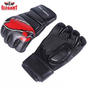Guantes de Grappling MMA, Fabricante Personalizado, Medios Dedos, Cuero, Guantes de Lucha MMA UFC, Nuevos Guantes de Entrenamiento de Grappling - Product Image 2