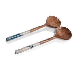 Tortue tourbillon résine salade serveur ensemble décoratif résine vaisselle salade cuillère et fourchette ensemble Design créatif outils de service couverts - Product Image 6