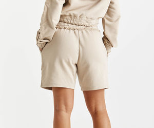 กางเกงขาสั้นเอวหลวมสำหรับผู้หญิงกางเกงขาสั้นสำหรับออกกำลังกายผ้าคอตตอนผ้าโปร่งระบายอากาศแห้งเร็วสำหรับฤดูร้อน - Product Image 2