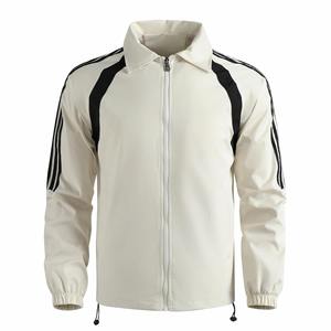 Veste universitaire décontractée unisexe d'hiver, col rond, tissu en laine, respirant, séchage rapide, écologique, coupe-vent, logo sur le devant - Product Image 4