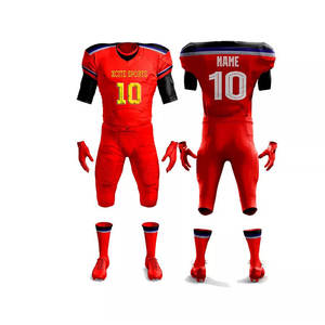 Ensemble d'uniformes de football américain personnalisés 2025 pour garçons Style unique à manches courtes pour la saison estivale de l'équipe nationale - Product Image 2