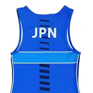 Wholesale Wrestling <b>Singlet</b> Men <b>Singlets</b> Custom Design Wrestling Suits Uniforms <b>Weightlifting</b> Power Training - Product Image 4