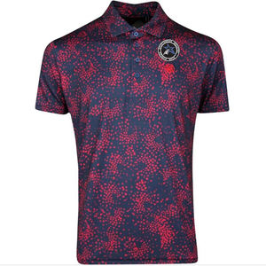 Polo de Golf para hombre, Camiseta deportiva de manga corta con logotipo personalizado, 100% algodón - Product Image 5