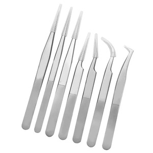Pinzas de maquillaje para pestañas, extensiones de pestañas, pinzas antiestáticas para belleza, cuidado Personal - Product Image 4