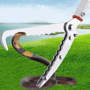 Crochet de serpent en acier inoxydable massif Bâtons de serpent pliables Pièges à pinces pour la lutte antiparasitaire - Product Image 3