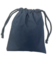 Sac à poussière en toile de coton et lin noir écologique avec logo personnalisé, motif à lettres et cordon de serrage – Solution de shopping élégante CENTIC CT-CTB014