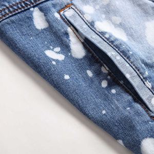 Streetwear Vestes pour hommes Vestes en denim durables pour hommes Veste moderne pour homme avec attrait polyvalent et à la mode - Product Image 4