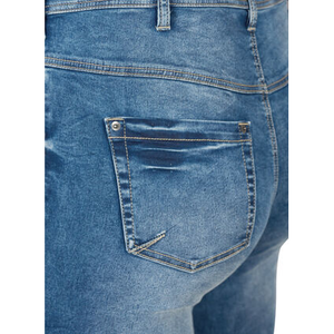 Suavizante de mezclilla de cintura alta de estilo callejero de talla grande para mujer, transpirable, ecológico, hermoso lavado - Product Image 3