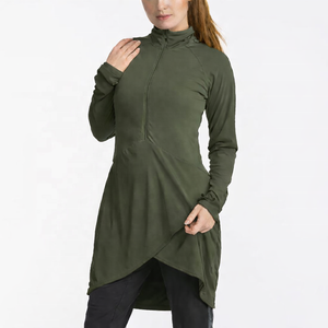 Hauts d'exercice modernes et élégants pour femmes musulmanes, coupe ajustée, usage quotidien, streetwear, respirants, légers, séchage rapide, extensibles dans quatre directions - Product Image 4