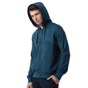 WholesaleZip up Hoodies for <b>Mens</b> Plus Size Boxy Fit Drop Shoulder <b>Hoodie</b> With Zipper <b>Thick</b> Oversized Full Zip up Hoodies - Product Image 2