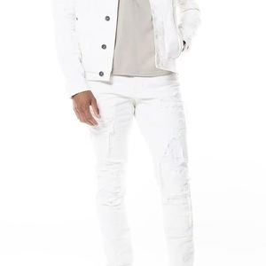 ชุดแจ็คเก็ตและกางเกงยีนส์ผู้ชายสไตล์วินเทจสุดฮิต ดีไซน์ไม่ซ้ำใคร  ใหม่ล่าสุดจากโรงงานโดยตรง - Product Image 4