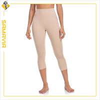 SAMAVIA Industry Winter ODM Pantalon Capri Actif Femme Taille Haute Élastique avec Dentelle - Vêtements de Sport Yoga Séchage Rapide Respirant Coupe Ajustée