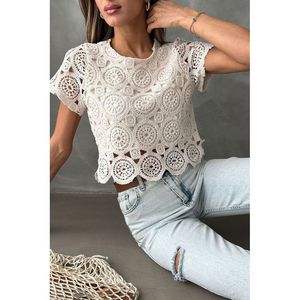 Blouses et chemises pour femmes Topshow, robe de soirée en guipure brute - Option de vente en gros - Product Image 3