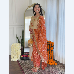 Collection ethnique pour femmes de qualité supérieure exquise brodée à la main Style Bollywood mariage fête de fête porter indien pakistanais - Product Image 1