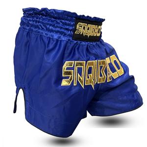 Pantalones Cortos de Boxeo y Muay Thai Azules Elásticos y Transpirables con Máxima Ventilación y Función de Secado Rápido - Product Image 2