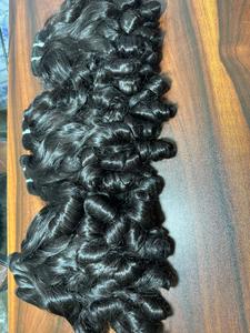 Extension de cheveux humains bouclés à l'aspect naturel pour bébé avec texture soyeuse, sans enchevêtrement, qualité supérieure, approvisionnement en gros: non permanent - Product Image 4