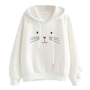Offre Spéciale femmes polaire à capuche cou sweats à capuche fabriqué en usine OEM Service impression sweat hiver polaire tissu à capuche - Product Image 1