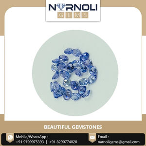 Icy Blue ดิบและเป็นธรรมชาติ 100% หินมีค่าเกรดดีที่สุดอัญมณีเพชรพลอยรูปไข่แทนซาไนต์ - Product Image 2