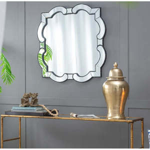 Espejo Decorativo Veneciano Enmarcado en Vidrio de Lujo Hecho a Mano, Estilo Moderno Grande para Decoración de Sala de Estar y Dormitorio - Product Image 1