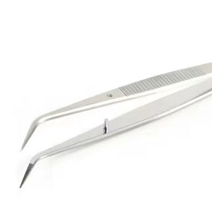 Pinzas Quirúrgicas Dentales de Acero Inoxidable, Pinzas Curvas Dentadas, Fórceps para Apósitos, Pinzas Dentales Manuales de Primera Calidad - Product Image 2