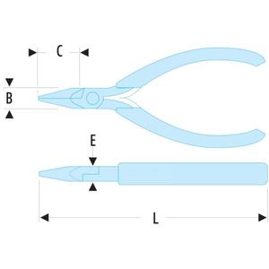 Alicates de Punta Redonda Facom ESD para Corte de Precisión - Product Image 2