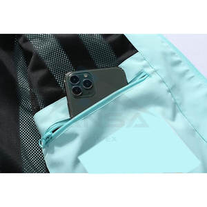 Women Waterproof Hooded <b>Raincoat</b> Lightweight Hiking Jacket Softshell Windbreaker for All Weather Use <b>Light</b> Blue - Product Image 6