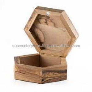 Lục giác đồ trang sức bằng gỗ bao bì hộp tiêu chuẩn hàng đầu sản phẩm đồ trang sức Hộp Quà Tặng 2025 đồ trang sức hộp lưu trữ thủ công bởi SE - Product Image 1