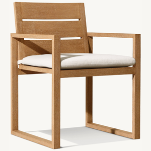 Single <b>chair</b> with soft <b>cushion</b>, simple modern style with strong and durable armrests for outdoor use in the <b>garden</b> - Product Image 5