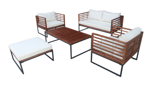 PRIX BON MARCHÉ DE HAUTE QUALITÉ PE ROTIN OSIER MEUBLES DE JARDIN SALON 4S - Product Image 2