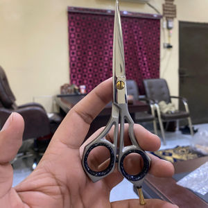 Ciseaux de coiffure professionnels de la série Razor Edge, en acier inoxydable japonais 4Cr13, lame tranchante, pointe fine, manche moyen - Product Image 6