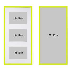 Cadre photo jaune 23,8 x 46,8 cm - Product Image 1