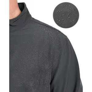 Chaqueta deportiva de concha blanda para hombre con logotipo personalizado bordado, impermeable, 10000MM, cuello levantado, algodón/poliéster, estilo Formal de fábrica - Product Image 3