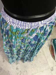 Vestido Maxi bohemio de verano de algodón 100% con estampado de bloques hecho a mano para mujer, cubierta de playa informal larga y ropa de fiesta con servicio OEM - Product Image 3