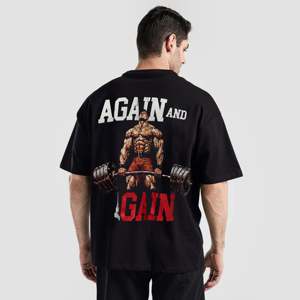 T-shirt graphique Deadlift Warrior en jersey respirant noir 240 g/m² avec impression sérigraphique et caractéristiques compressées - Product Image 1