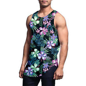 Camiseta interior de algodón para hombre, ropa de gimnasio de corte bajo, camiseta sin mangas para Fitness, sublimación, precio de fábrica, 2023 - Product Image 4