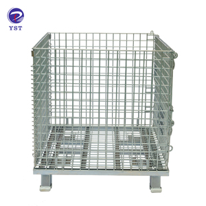 Alambre soldado de Metal y acero almacenamiento plegable apilable de Zinc <span class=keywords><strong>Pal</strong></span>é - Product Image 1