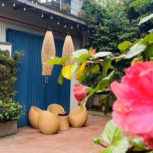 Abat-jour en rotin longue taille Suspension Lumière moderne et abat-jour extérieur - Product Image 6