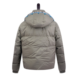 Manteau pour hommes de conception personnalisée OEM 250gsm 100% nylon résistant à l'eau coupe-vent blouson bombardier chaud en laine imprimé personnalisé - Product Image 4